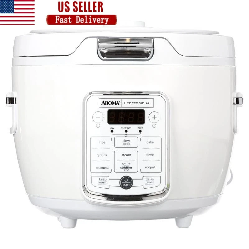Digital Rice Grain Cooker Steamer Slow Cooker Sauté Timer Soup Yogurt 20 Cup New
