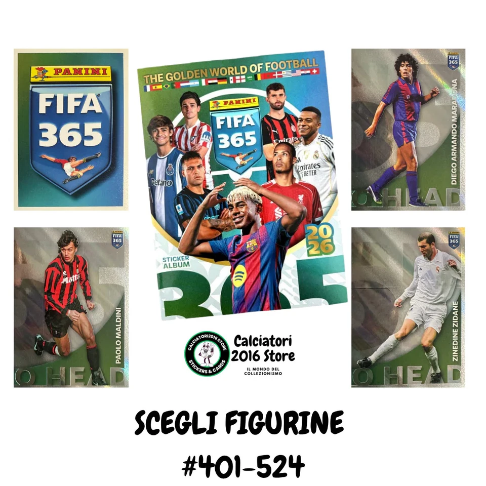 FIFA 365 2026 Panini - Figurine a scelta 401-524