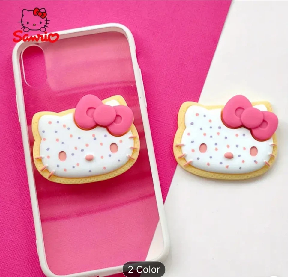 Juego de 4 empuñaduras/soportes para teléfono Hello Kitty Poptart Foto 2 de 2
