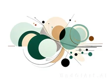 Geometric Abstraction Geometric Flow Abstract Canvas Wall Art Picture