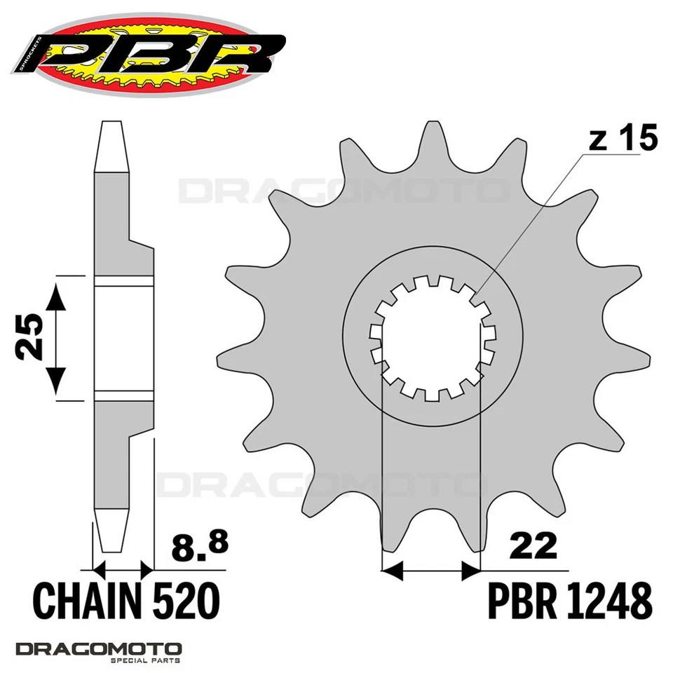 HUSABERG FE 390 2010-2011 chaîne Or set 520 PBR EK2938GOLD - Photo 3/4