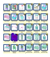 Webkinz Virtual  furniture  please leave note in reply to seller