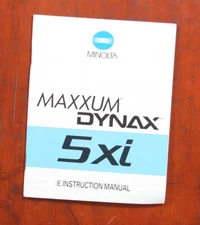 MINOLTA MAXXUM 5XI/DYNAX 5XI INSTRUCTION BOOK/148728