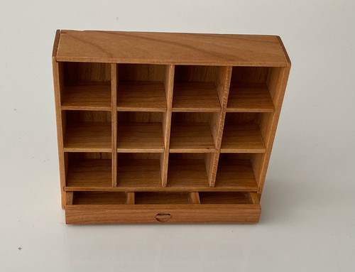1:6 miniature dollhouse wood cupboard resin cups jug mini doll furniture - Picture 4 of 12