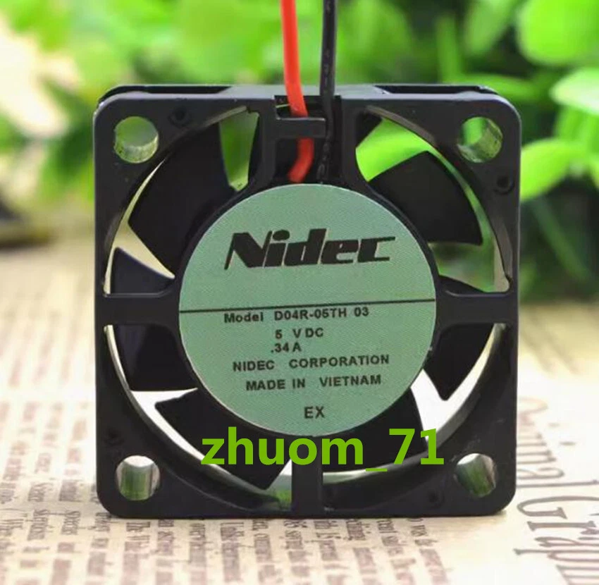 1PC NIDEC D04R-05TH 03 4CM 4015 5V 0.34A 40X40X15mm high wind cooling fan - Image 2 of 4