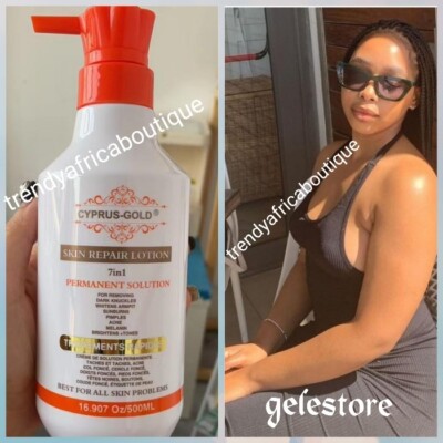 Cyprus-Gold Skin Repair Solution Lotion 500ml X 1.   AUTHENTIC. 7n1  Action  