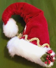 Festive 8" Decorative Christmas Santa Hat Bonus