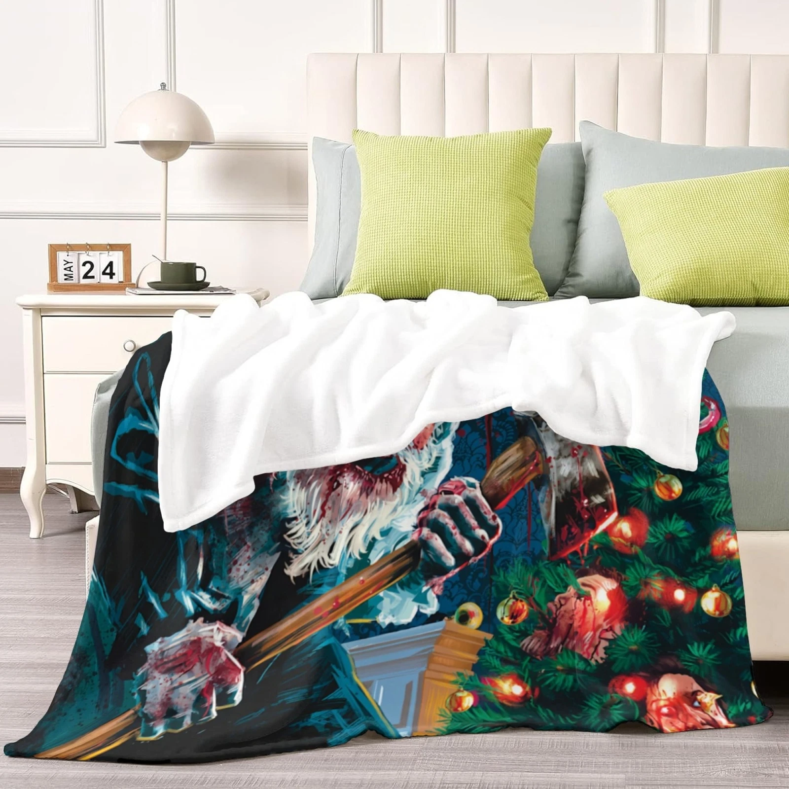 Terrifier Horror Fleece Blanket Throw Soft Bed Blanket for Home and Living