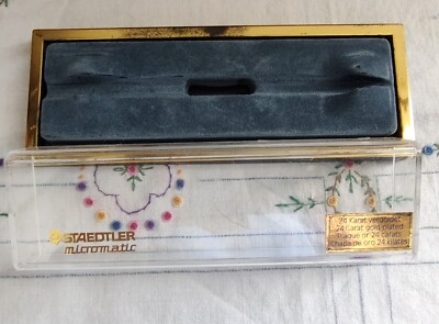 STAEDTLER Micromatic 777 75 24k Gold Plated Mechanical Pencil