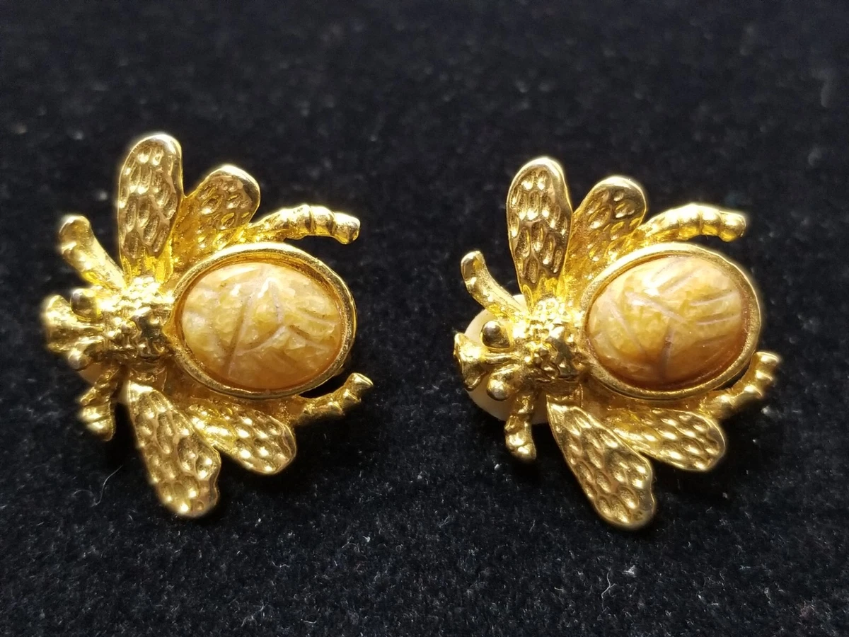 Vintage store bee earrings