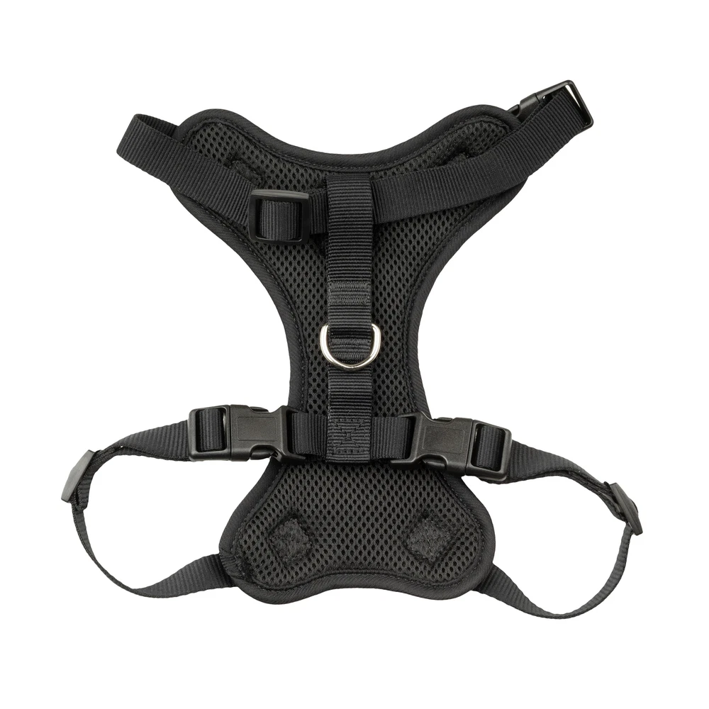 Dog Harness, Adjustable Mesh, Reflective Dog Walking Pet Harness, Black