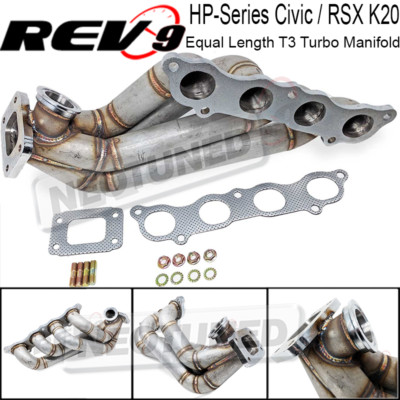 For Civic RSX K20 HP Series 48MM WG Side Winder Equal Length T3 Turbo Manifold