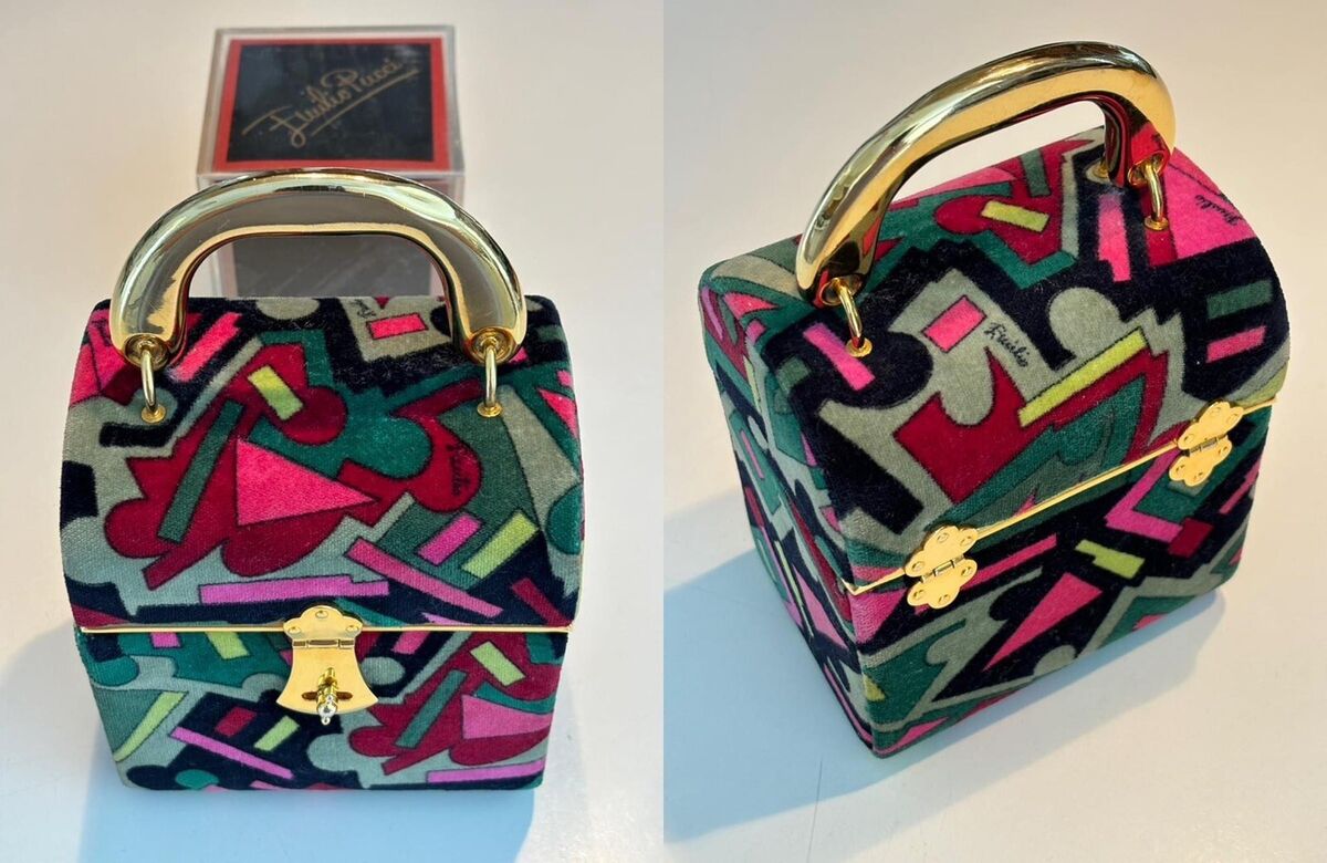 ICONic Pristine Vintage 1960s EMILIO PUCCI Treasure Box Bag ICONic Pristine Vintage 1960s EMILIO PUCCI Treasure Box Bag