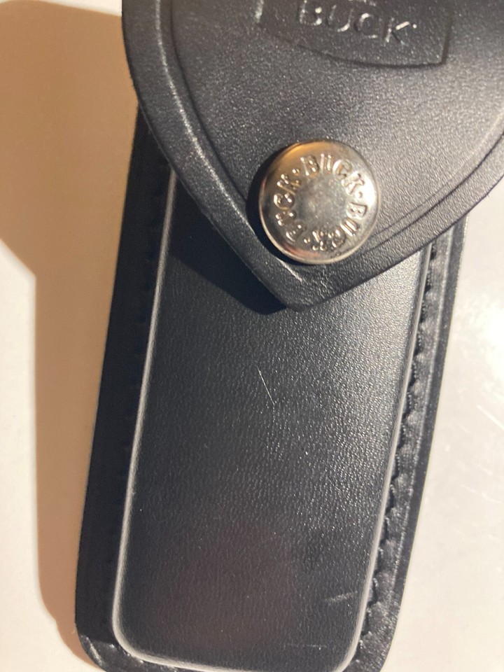 Buck 112 Black Leather Sheath for Ranger Elite Auto Automatic Knife eBay