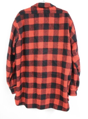 VTG RETRO 50s Pilgrim Shirt MEns L-XL 100% Wool Red Black VTG RETRO 50s Pilgrim Shirt MEns L-XL 100% Wool Red Black