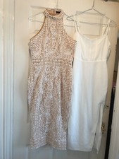 2 X Beautiful Bodycon Dresses - Size 8 By Shein &Pretty Little Thing. See Photos