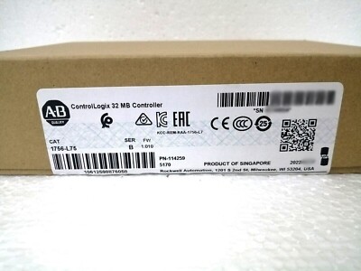 1756-L75 SER B ControlLogix 32MB Controller PLC Logix5575 Processor New Sealed