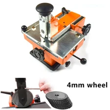 Semi-auto Sheet Embosser Stamping Tag Printer 4mm Print Wheel Pressing Stamper