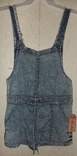 NWT WOMENS Mudd LIGHTWEIGHT DISTRESSED DENIM ROMPER   SIZE M