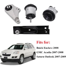 Engine Motor Mounts Set of 4 PCS for 07-09 Saturn Outlook 3.6L 25857746 15942412