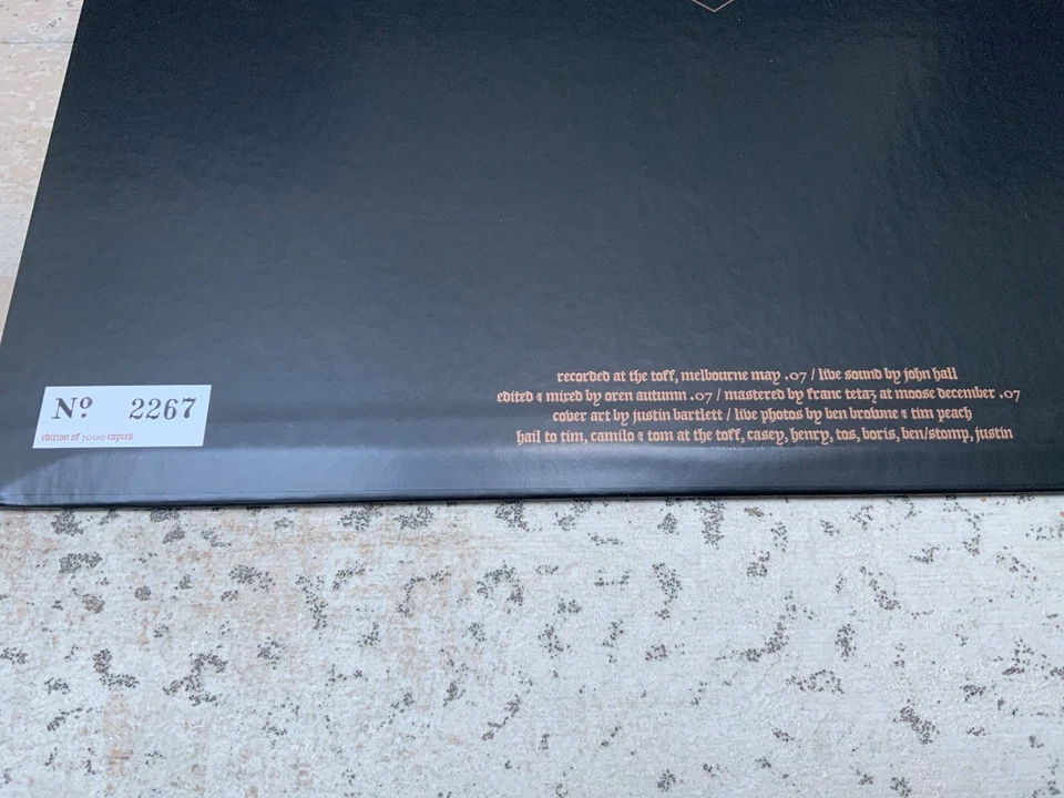 Pentemple O))) Presents...Southern Lord Sunn O))) numbered embossed vinyl EARTH - Image 3 of 4