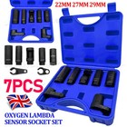 Oxygen Lambda Sensor Socket Removal Set 7Pcs Tool Kit 22MM/27MM/29MM Engine UK