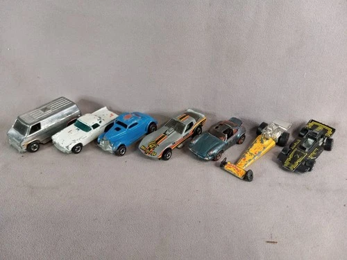 Vintage 1970's Hot Wheels Die-Cast Cars Lot Of 7