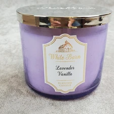 White Barn Candle Co Lavender Vanilla 3 Wick 14.5 oz