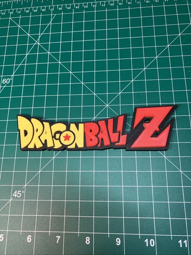 3D Printed Large Dragon Ball Z Sign Logo Fan Display Fan Art