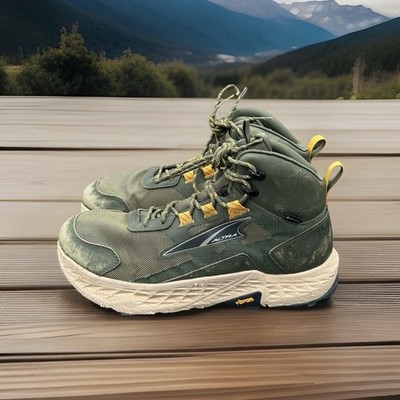 Altra Vibram Timp GTX AL0A85P7315 Green Mid Trail Running Shoes Mens Size 10
