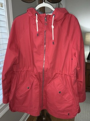 EUC Women s Joules Red Raincoat Size 12