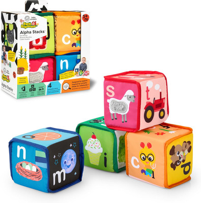Baby Einstein Alpha Stacks Soft Learning Blocks Letters Colors Set 4