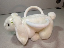 Toby Bunny Purse Plush Rabbit Handbag White Child Size