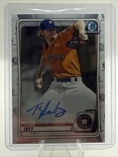 2020 Bowman Chrome Tyler Ivey Auto Houston Astros Autograph 