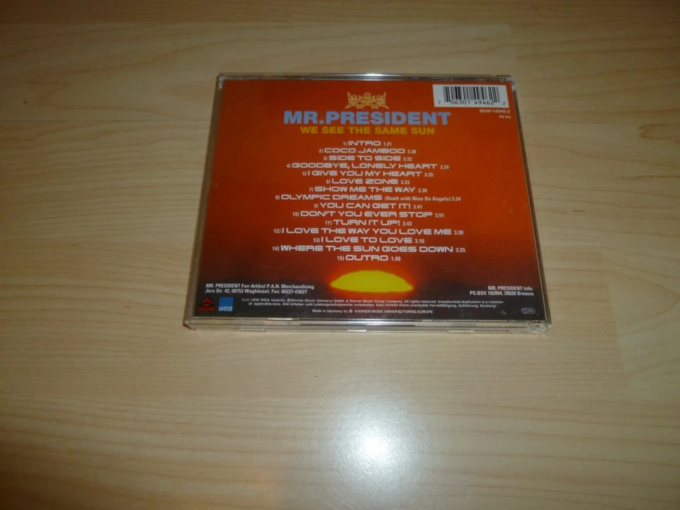Musik Album CD - Mr. President - We see the same sun - Bild 2 von 2