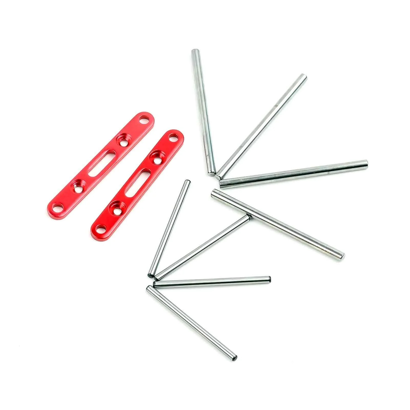 Arrma Aluminium FF & RR Suspension Mounts Red & Hinge Pins ARA320589 ARA320590