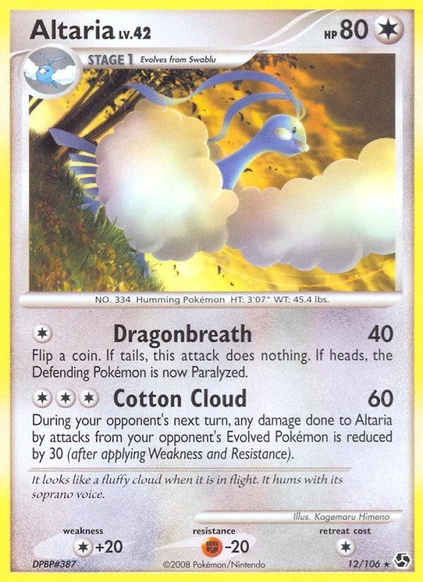 Pokemon Altaria (12/113) Great Encounters LP REVERSE HOLO
