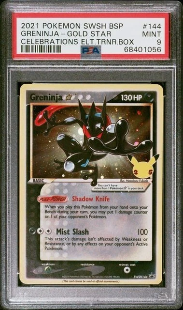 2021 Celebrations Gold Star Greninja Holo Promo SWSH144 PSA 9 GTC1056 TCGG