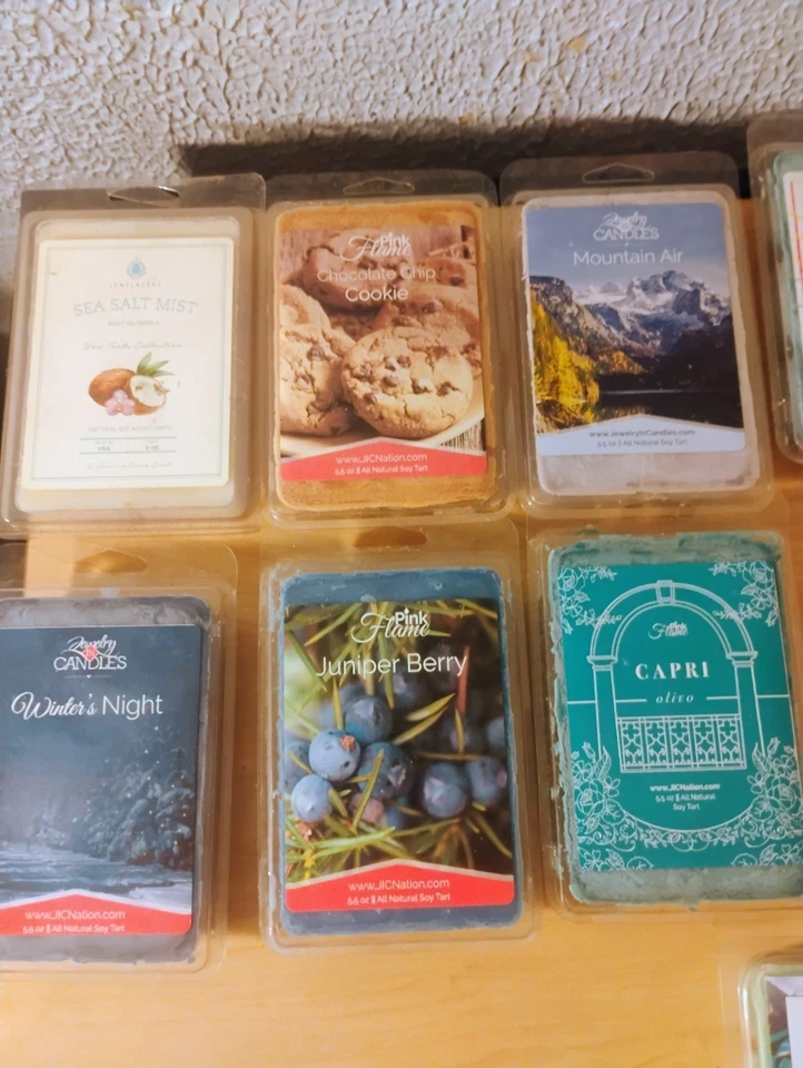 Jewelry In Candles Bundle Lot Of 12 Never Opened Multiple Scent Natural Soy Tart - Image 2 of 4