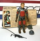 GI Joe Flash 1982 v1 *NEAR COMPLETE w/Card & Orig. Visor! AP Rifle, Vintage Nice