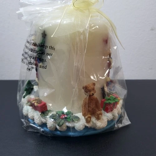 Vintage Santa Inlaid Candle JCPenney 5" Unopened Original Packaging image 4