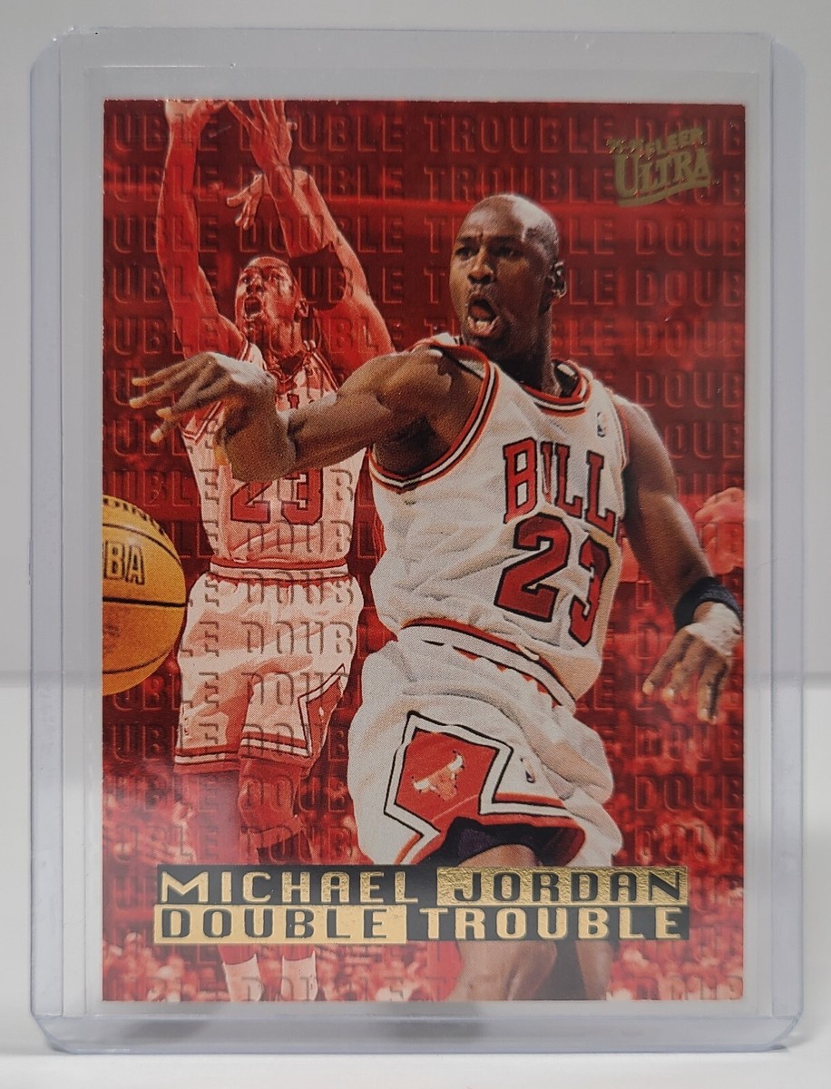 95-96 Fleer Ultra Michael Jordan Double Trouble Card#3of10