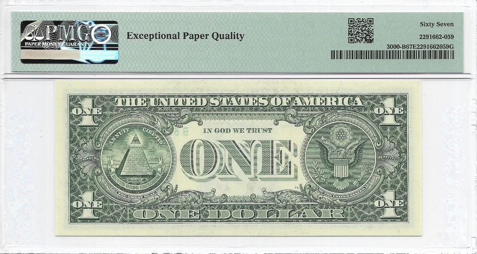 2009 $1 NEW YORK FRN. PMG Superb GEM Uncirculated 67 EPQ Banknote. - Image 2 of 2