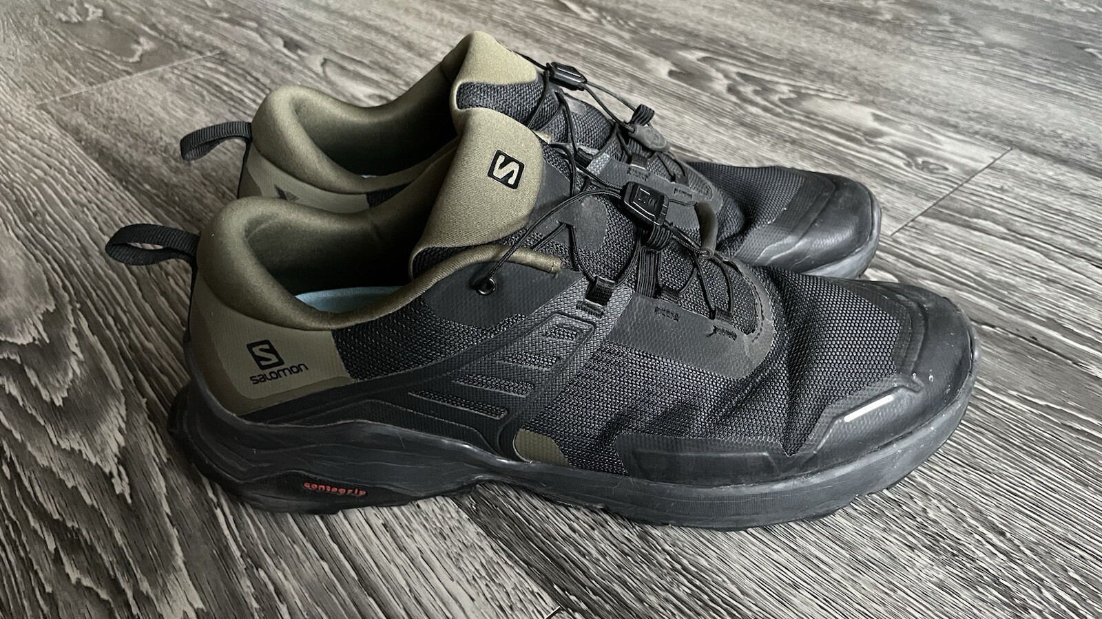 Scarpe da trekking Salomon X Raise Contragrip nero verde uomo 13 leggi