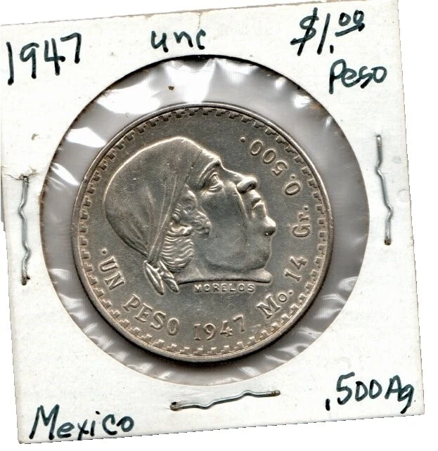 Monedas mexicanas de 1947 años