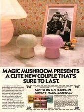 Airwick Magic Mushroom Cute Couple That's Sure to Last Print Advert