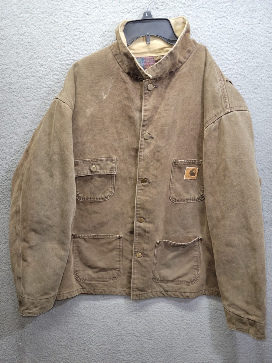 USA製 80's Carhartt Detroit Duck Jacket Vintage 80's CARHARTT Detroit Duck Blanket Lined Jacket