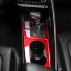 Red Gear Shift Lever Panel Cover Cup Holder Trim For Hyundai Elantra 2021-2026