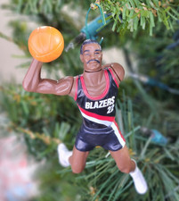 Clyde Drexler Portland Trailblazers NBA Basketball Xmas Ornament Holiday Jersey