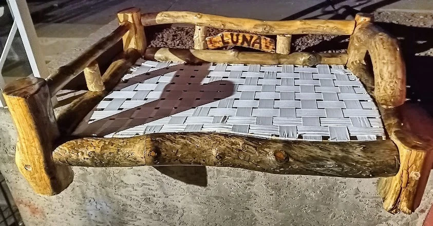 RUSTIC HAND MADE THERAPUTIC LOG, DOG BED FRAMES! **READ DESCRIPTION** - Image 2 of 4